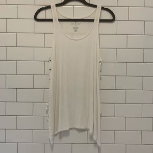 American Eagle top with lace up detail